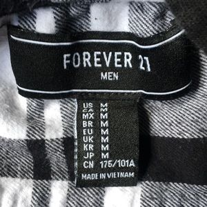 Forever 21 plaid men’s hoodie shirt